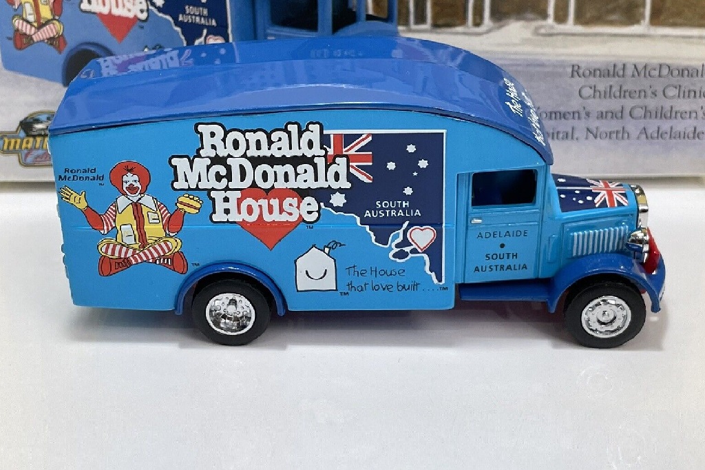 Matchbox Collectibles YCH09; 1931 Morris Courier Van; Ronald McDonald House - South Australia